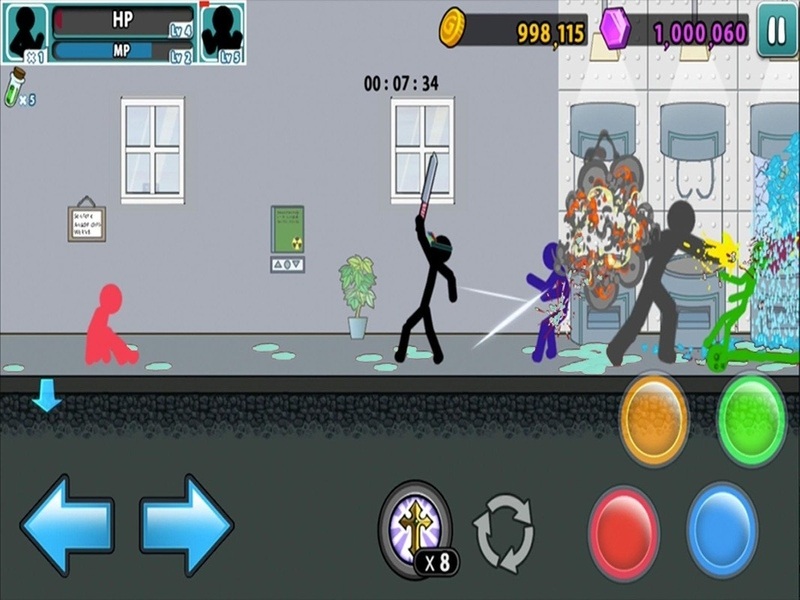 Tải Anger of Stick 5 Hack (Vô Hạn Tiền, Kim Cương) V1.1.89 So Sánh Bản Gốc Với Bản Anger of Stick 5 Hack