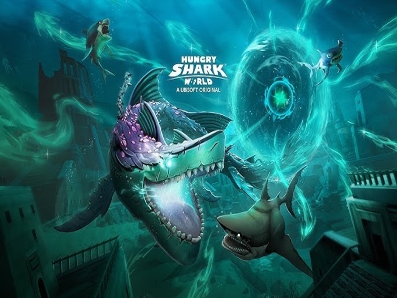So Sánh Bản Góc Với Bản Hungry Shark World Hack