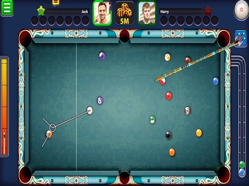 Tính Năng Đường Kẻ Dài Của Hack 8 Ball Pool