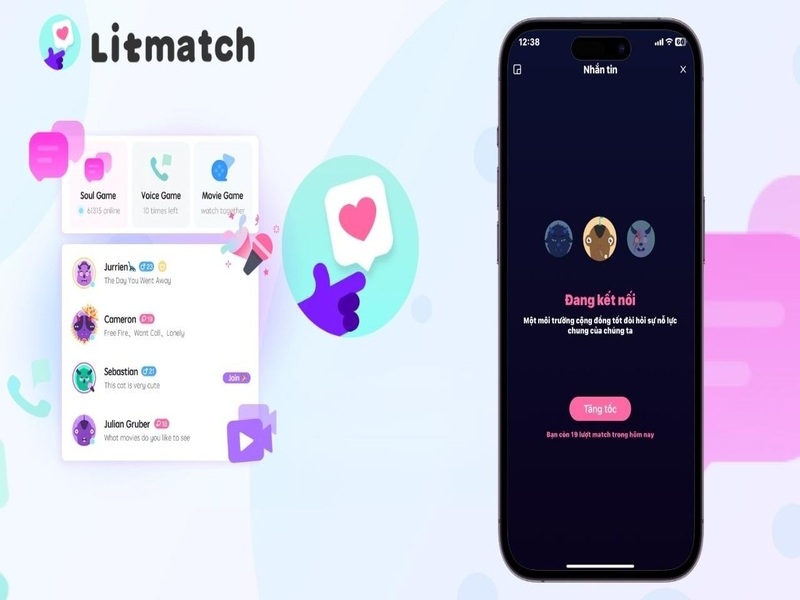 Tải Litmatch Mod Apk (Free Vip) V7.27.1 Miễn Phí Tính Năng Nhắn Tin Không Giới Hạn Của Litmatch Mod
