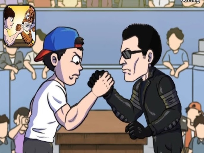 So Sánh Bản Gốc Với Bản Hack Arm Wrestling Clicker