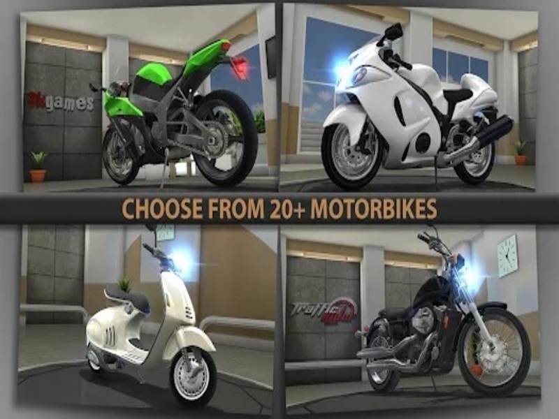 Tính Năng Mở Khóa Tất Cả Xe Của Traffic Rider Mod Apk
