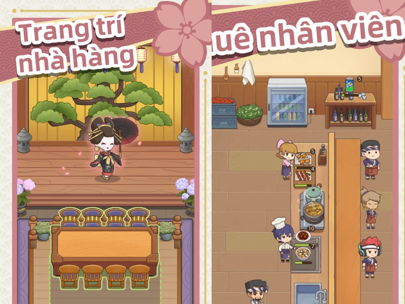 Tải Hack Tiệm Sushi Mơ Ước (Full Tiền, Kim Cương, Menu) V4.10.2 Tính Năng Mở khóa toàn bộ menu Hack Tiệm Sushi Mơ Ước