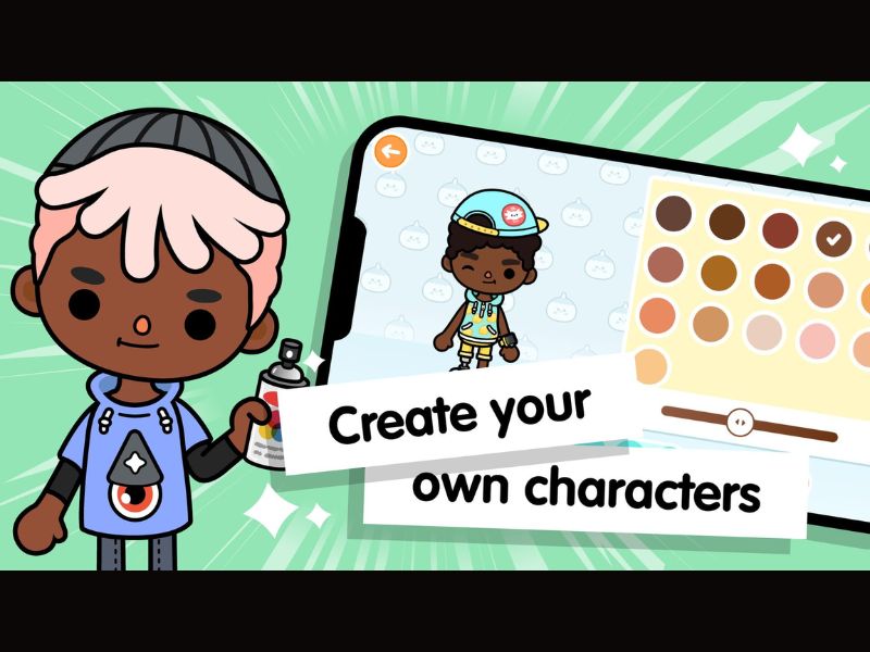 Mở khoá toàn bộ nhân vật trong Toca Life Mod