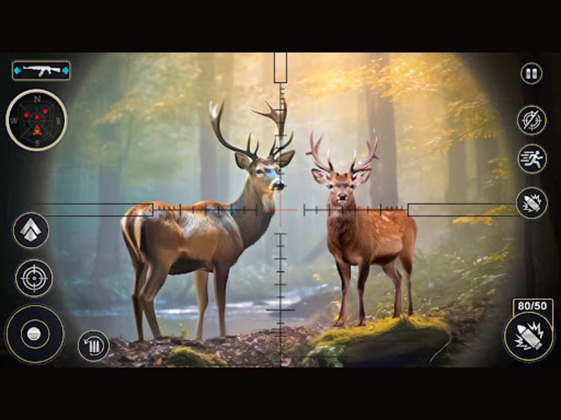 Đồ Họa Như Trong Game Săn Bắn AAA trong Hunting Clash Mod APK