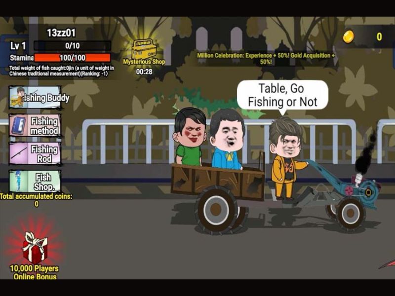 Đồ họa vui nhộn – Âm thanh thư giãn trong Câu Cá Vạn Cân Mod Apk