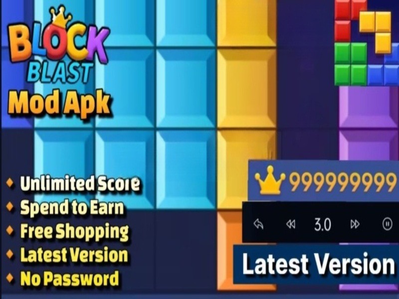 Tải Block Blast Hack (Mod Menu, No Ads) V8.7.6 Tính Năng Nổi Bật Trong Block Blast Mod