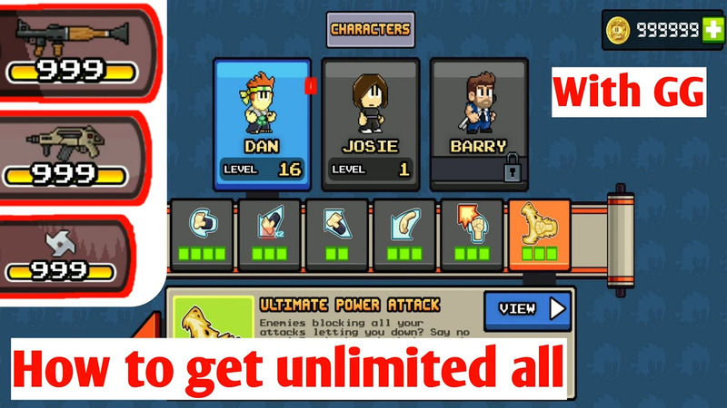 Tải Dan the Man Hack v1.12.75 APK (Menu, Vô Hạn Tiền, Mở Khóa) Điểm danh các tính năng độc quyền trong bản Dan the Man Hack